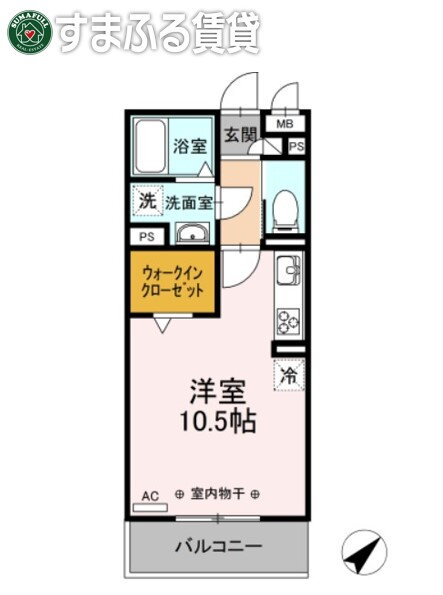 コルディエラ 3階 ワンルーム 賃貸物件詳細