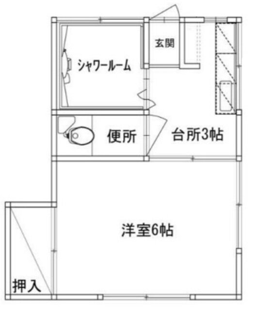 れんげ荘 2階 1K 賃貸物件詳細