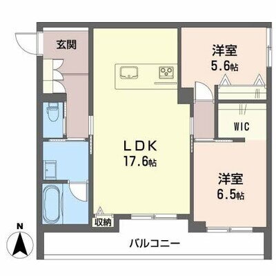 シャーメゾンキャメリア 02階 2LDK 賃貸物件詳細