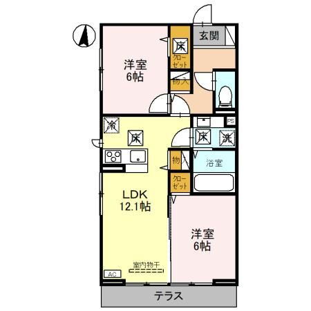 埼玉県さいたま市大宮区天沼町２ さいたま新都心駅 2LDK アパート 賃貸物件詳細