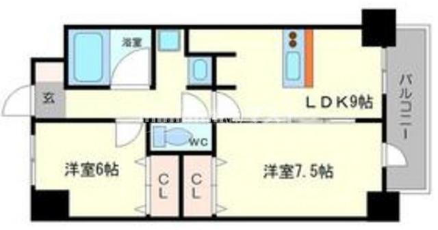 大阪府大阪市浪速区大国１ 大国町駅 2LDK マンション 賃貸物件詳細