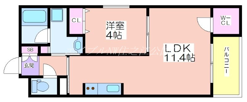 大阪府大阪市住吉区万代２ 姫松駅 1LDK マンション 賃貸物件詳細