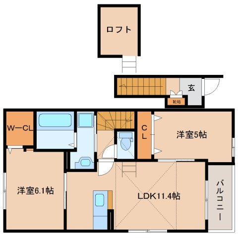 プリムローズ 2階 2LDK 賃貸物件詳細