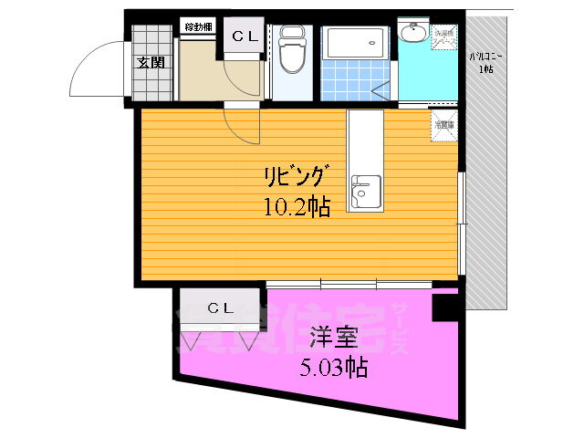 大阪府堺市堺区翁橋町１ 堺東駅 1LDK マンション 賃貸物件詳細