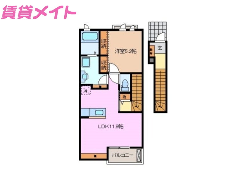 三重県桑名市大字小貝須 益生駅 1LDK アパート 賃貸物件詳細