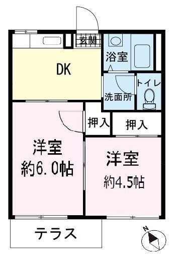 静岡県三島市若松町 三島駅 2DK アパート 賃貸物件詳細