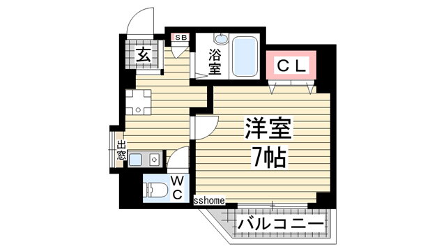 兵庫県神戸市灘区城内通１ 王子公園駅 1K マンション 賃貸物件詳細