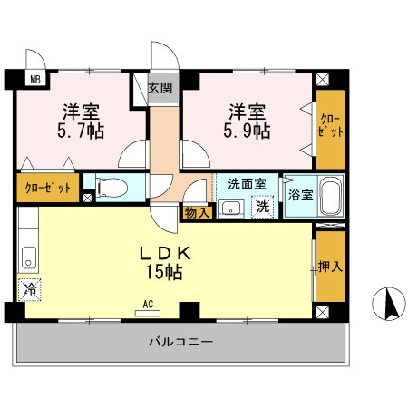 香川県高松市三条町 三条駅 2LDK マンション 賃貸物件詳細