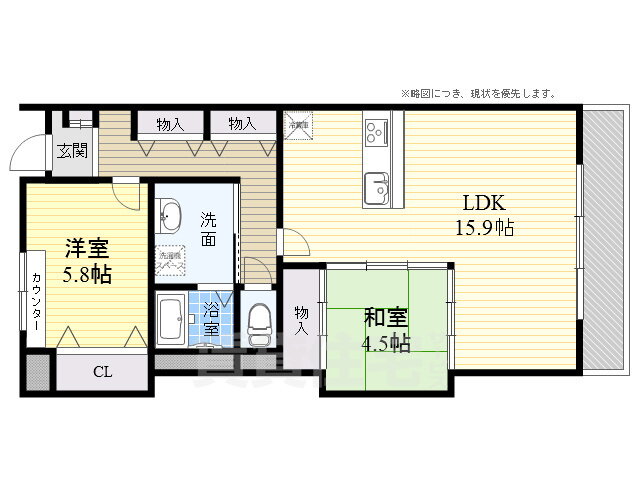 大阪府高槻市大蔵司２ 高槻駅 2LDK アパート 賃貸物件詳細