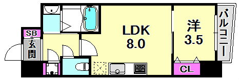 兵庫県神戸市中央区御幸通４ 三ノ宮駅 1LDK マンション 賃貸物件詳細