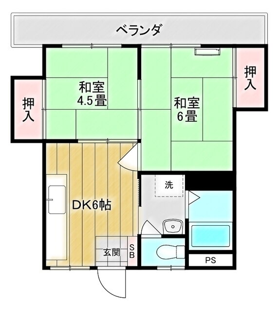 東京都葛飾区西亀有１ お花茶屋駅 2DK マンション 賃貸物件詳細