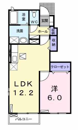 ブラン・ルピナス　Ｂ 1階 1LDK 賃貸物件詳細