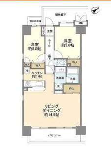 神奈川県横浜市磯子区森１ 磯子駅 2LDK マンション 賃貸物件詳細