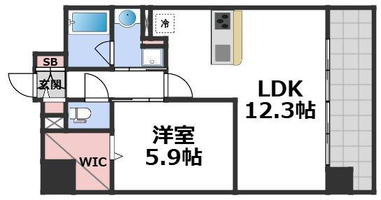 大阪府大阪市中央区東平１ 谷町六丁目駅 1LDK マンション 賃貸物件詳細