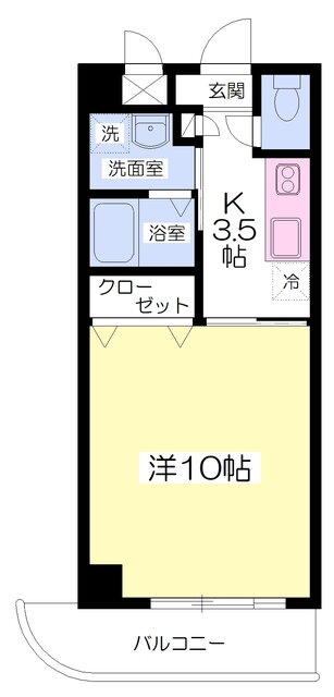 ドルーク道後南町 7階 1K 賃貸物件詳細