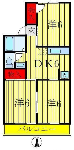 千葉県松戸市五香西１ 五香駅 3DK アパート 賃貸物件詳細