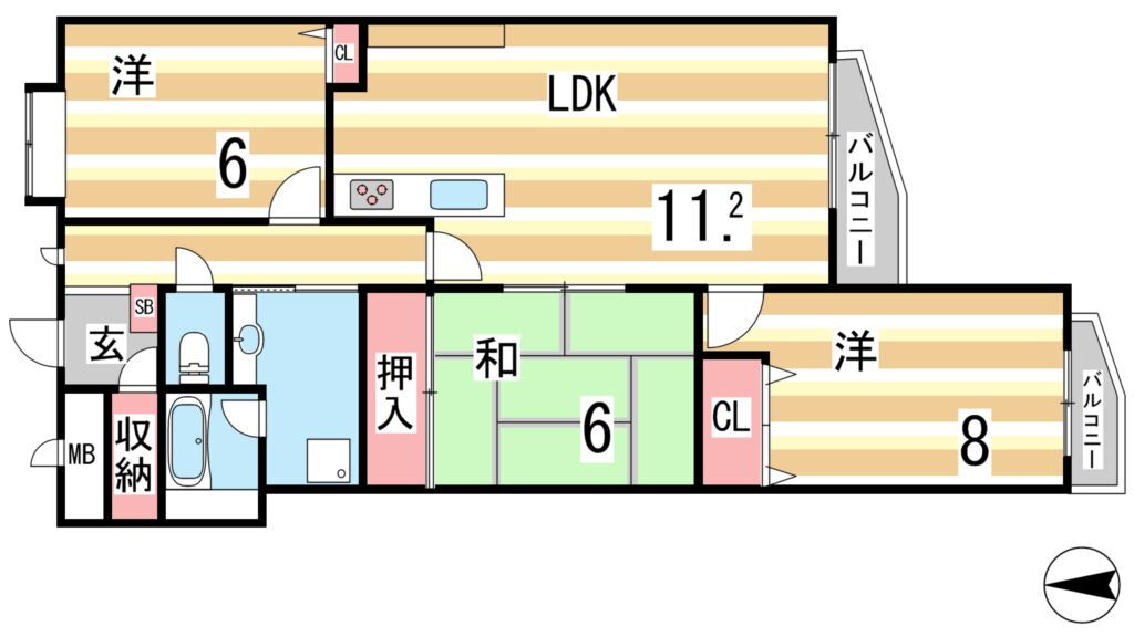 兵庫県神戸市垂水区五色山３ 垂水駅 3LDK マンション 賃貸物件詳細