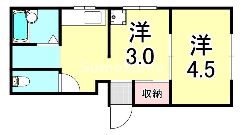 兵庫県神戸市兵庫区福原町 神戸駅 2K マンション 賃貸物件詳細