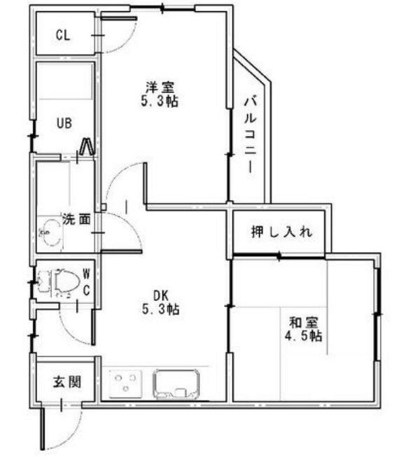 兵庫県明石市大久保町江井島西江井 西江井ヶ島駅 2DK アパート 賃貸物件詳細