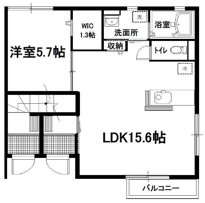 福岡県久留米市西町 花畑駅 1LDK アパート 賃貸物件詳細