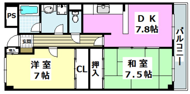 大阪府茨木市東太田１ ＪＲ総持寺駅 2DK マンション 賃貸物件詳細