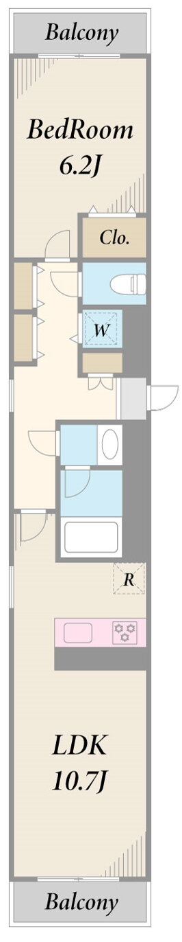東京都中野区野方２ 野方駅 1LDK マンション 賃貸物件詳細