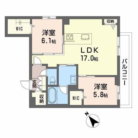 鹿児島県鹿児島市東谷山１ 上塩屋駅 2LDK マンション 賃貸物件詳細