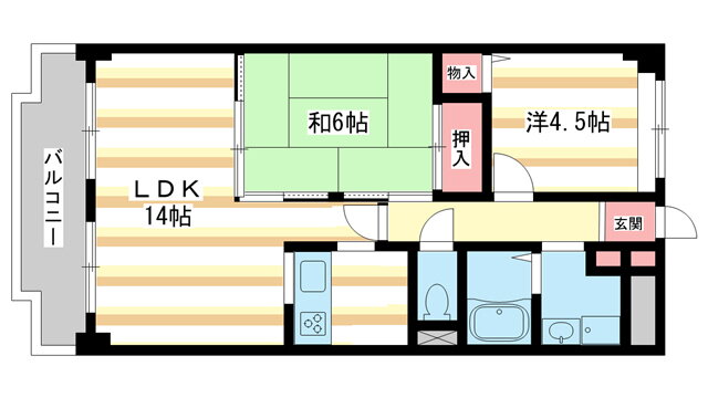 奈良県奈良市富雄元町２ 富雄駅 2LDK マンション 賃貸物件詳細