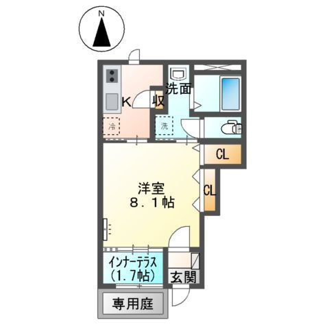 鳥取県鳥取市西品治 鳥取駅 1K アパート 賃貸物件詳細