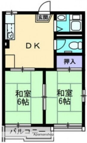 岡山県岡山市北区青江３ 大元駅 2DK アパート 賃貸物件詳細