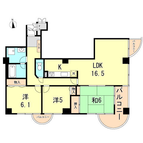 兵庫県神戸市東灘区森北町６ 甲南山手駅 3LDK マンション 賃貸物件詳細