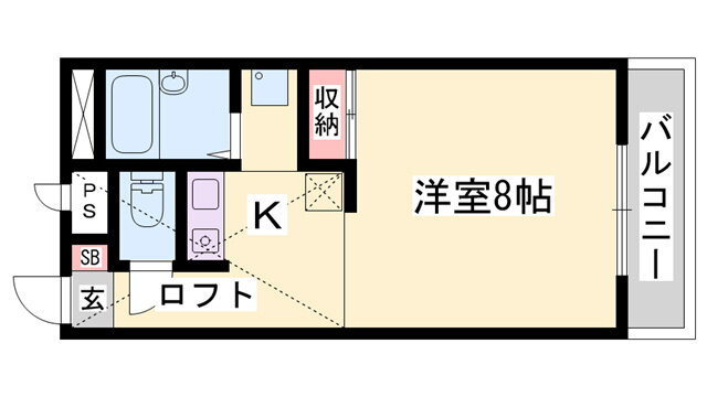 兵庫県姫路市南畝町１ 姫路駅 1K アパート 賃貸物件詳細
