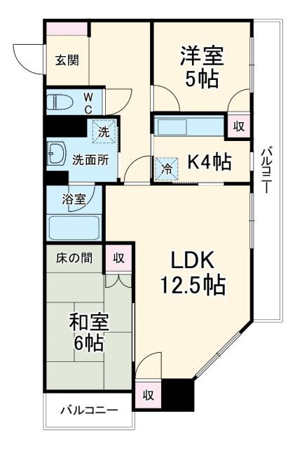 エンパイア茅ヶ崎 1階 2LDK 賃貸物件詳細