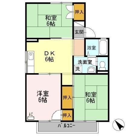 長崎県大村市坂口町 新大村駅 3DK アパート 賃貸物件詳細