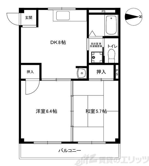 大阪府茨木市沢良宜東町 沢良宜駅 2DK マンション 賃貸物件詳細