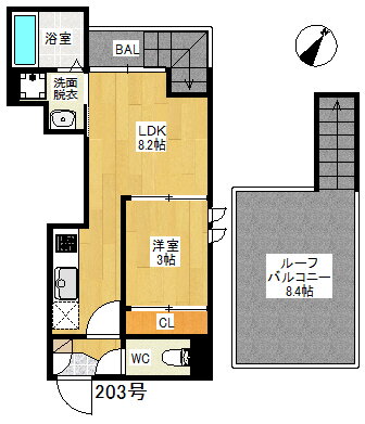 ＧＲＡＮＤＴＩＣ　ＲＥＯ　千早 2階 1LDK 賃貸物件詳細