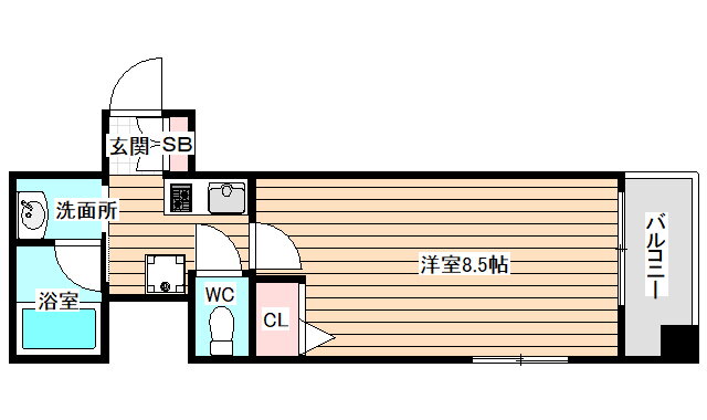 大阪府大阪市福島区海老江７ 海老江駅 1K マンション 賃貸物件詳細