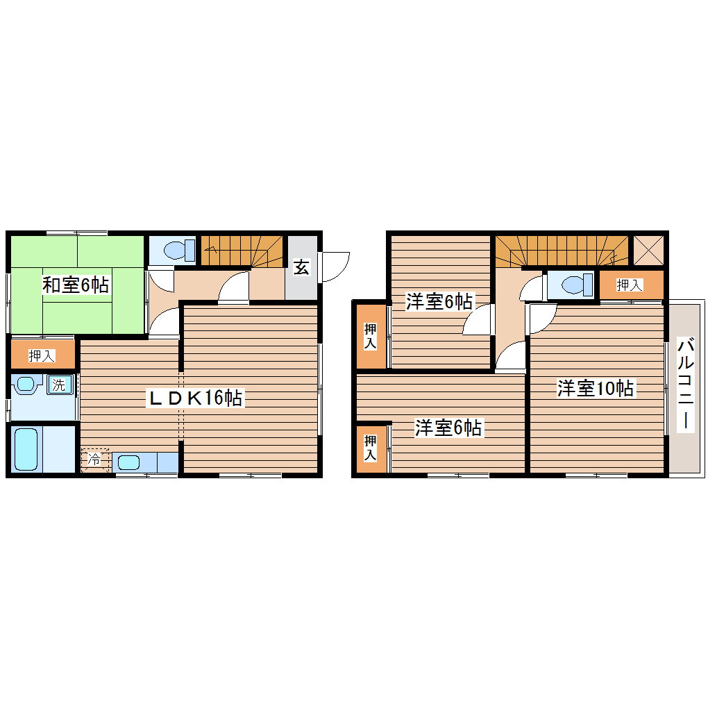 宮城県仙台市宮城野区宮千代２ 薬師堂駅 4LDK 一戸建て 賃貸物件詳細