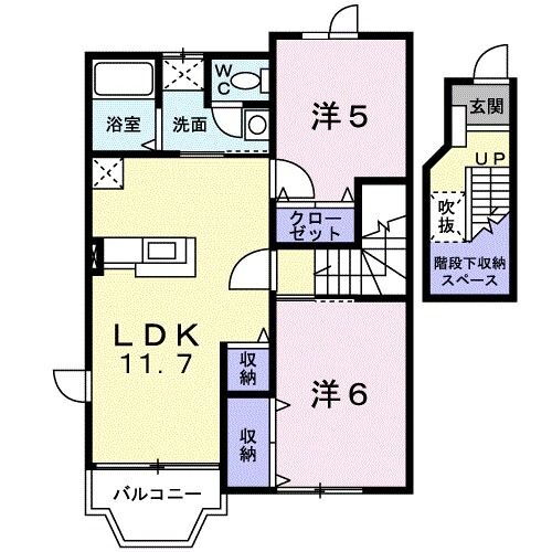 茨城県古河市諸川 古河駅 2LDK アパート 賃貸物件詳細