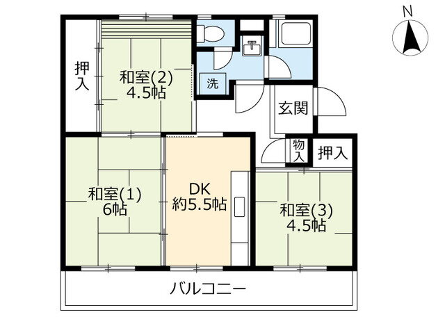 京都府亀岡市北河原町２ 亀岡駅 3DK マンション 賃貸物件詳細