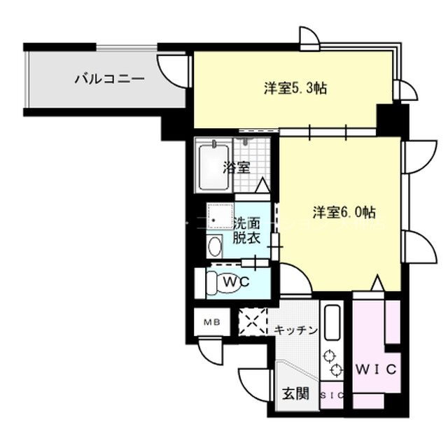 福岡県福岡市中央区唐人町２ 唐人町駅 2K マンション 賃貸物件詳細