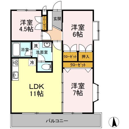 宮崎県宮崎市高洲町 3LDK マンション 賃貸物件詳細