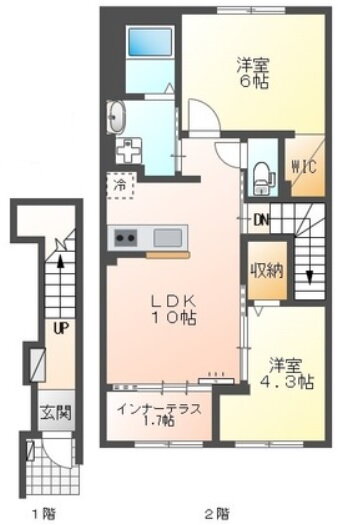 神奈川県小田原市中曽根 富水駅 2LDK アパート 賃貸物件詳細
