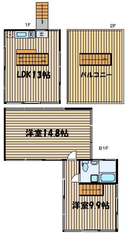 東京都練馬区下石神井６ 石神井公園駅 2LDK 一戸建て 賃貸物件詳細