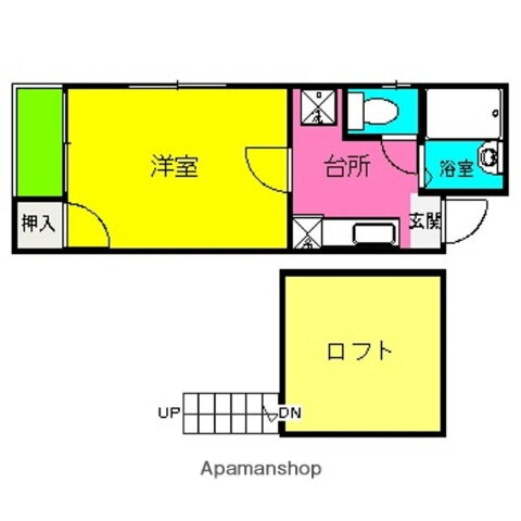 福岡県福岡市博多区那珂２ 竹下駅 1K アパート 賃貸物件詳細