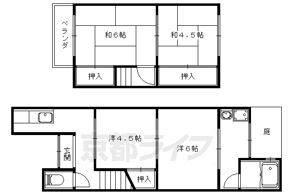 京都府京都市山科区四ノ宮行者谷 四宮駅 4K 一戸建て 賃貸物件詳細