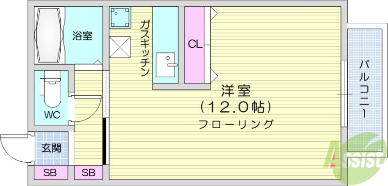 宮城県仙台市青葉区桜ケ丘６ 北山駅 ワンルーム アパート 賃貸物件詳細