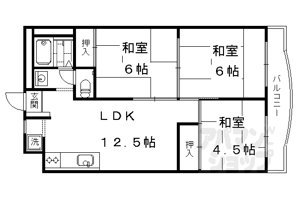 京都府京都市南区上鳥羽奈須野町 上鳥羽口駅 3LDK マンション 賃貸物件詳細