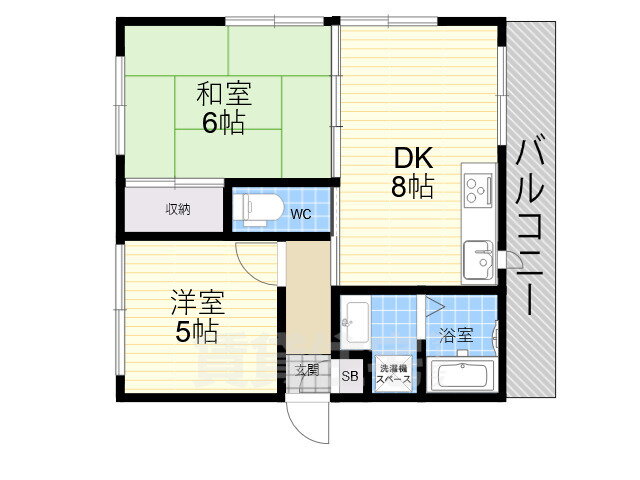 タートルパレス 3階 2LDK 賃貸物件詳細