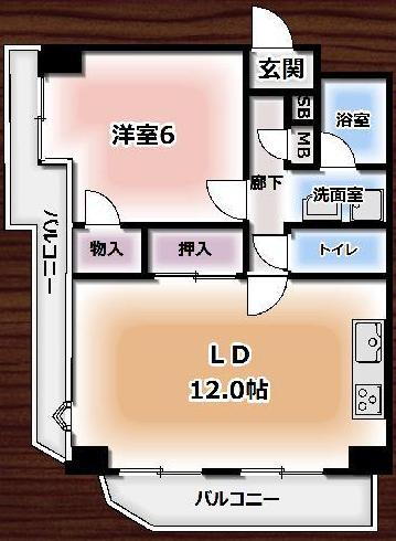 兵庫県神戸市中央区生田町１ 三ノ宮駅 2DK マンション 賃貸物件詳細